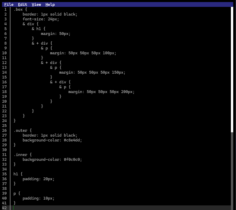 picture of css code